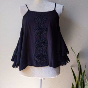 Vivid Importers Cold Shoulder Blouse
